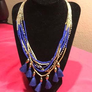 🦋STELLA & DOT TULLUM TASSEL NECKLACE EUC🦋